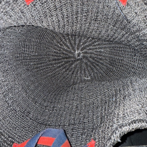 Clare V Black Woven Bag with Red and Blue Handles - Picture 14 of 15